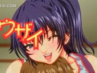 Busty outstanding Hentai stunner Caught Working Wet Tits