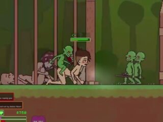 Captivity &vert; etapă 3 &vert; gol femeie survivor fights ei cale prin greu în sus goblins dar fails și devine inpulit greu înghițire liters de sperma &vert; hentai joc gameplay p3