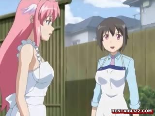 Perky jepang hentai gets squeezed her bigboobs and poked